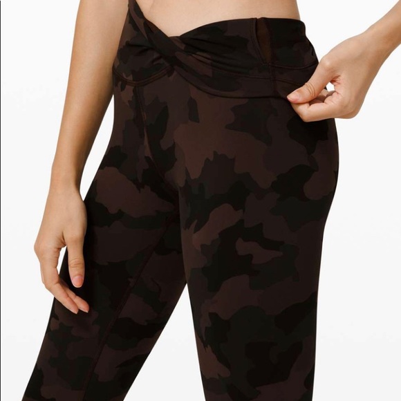 brown camo lululemon leggings